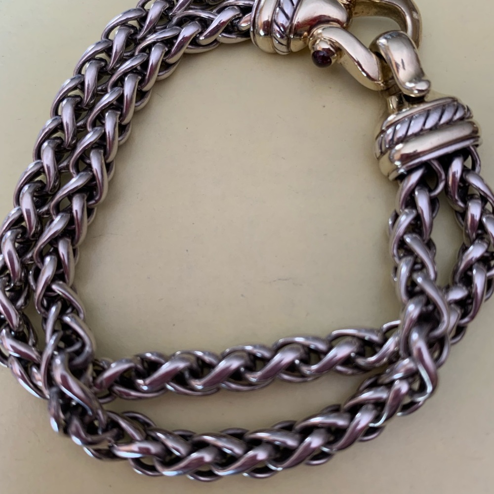 COPY - David Yurman double wheat bracelet
